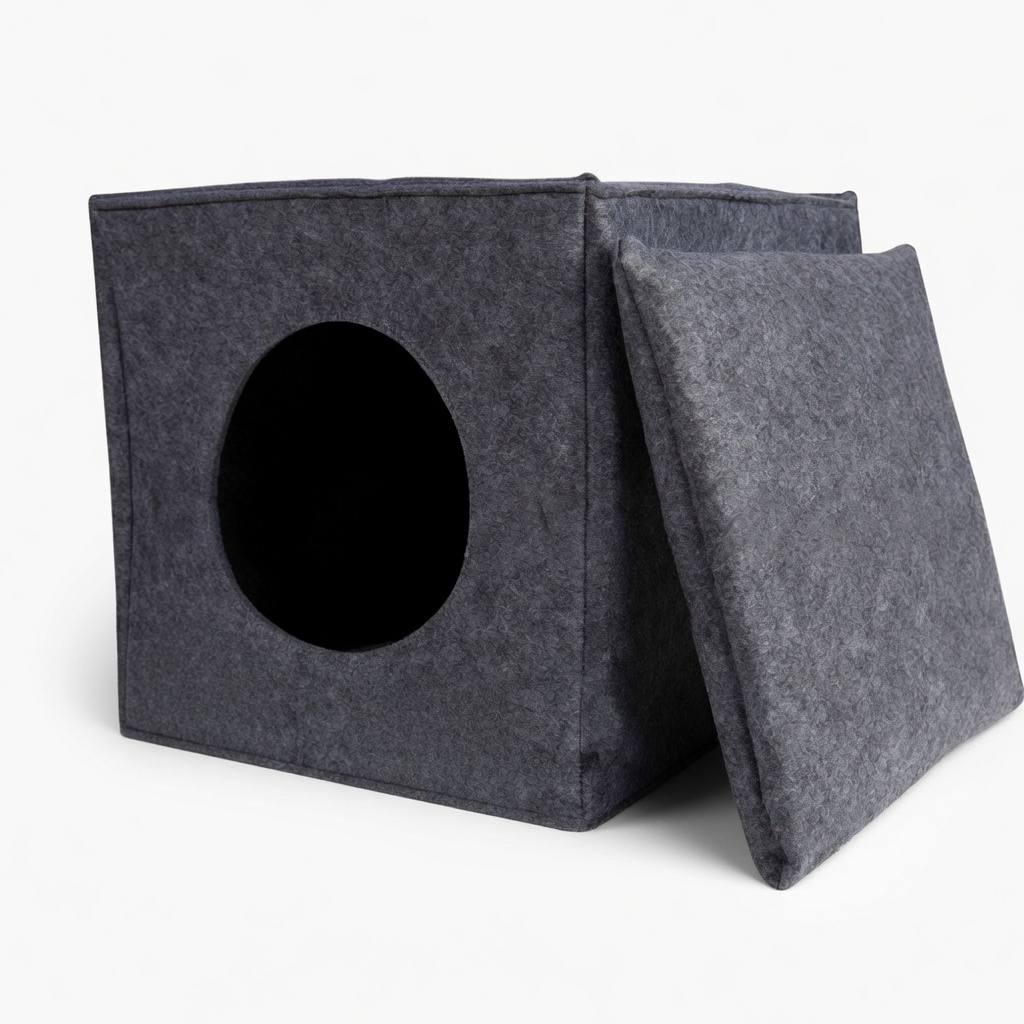 Cabane cube en feutre Cubby
