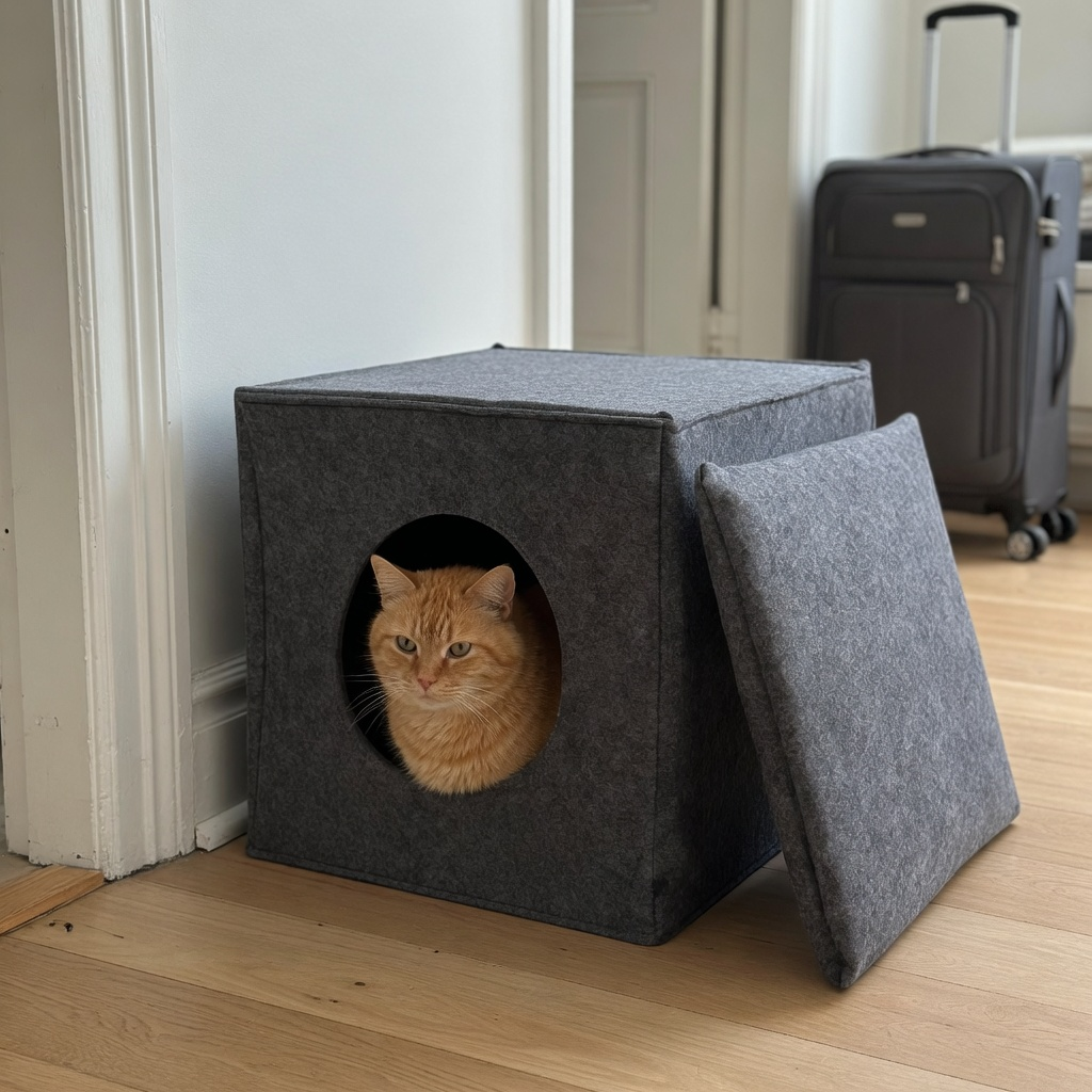 Cabane cube en feutre Cubby