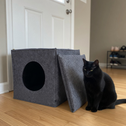 Cabane cube en feutre Cubby