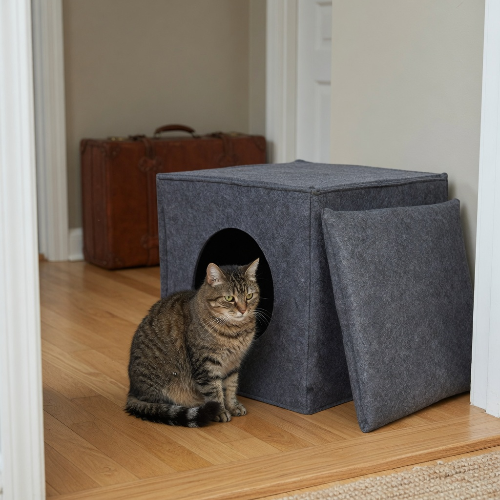 Cabane cube en feutre Cubby