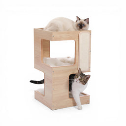Arbre à Chat Bois Moderne Lampezza