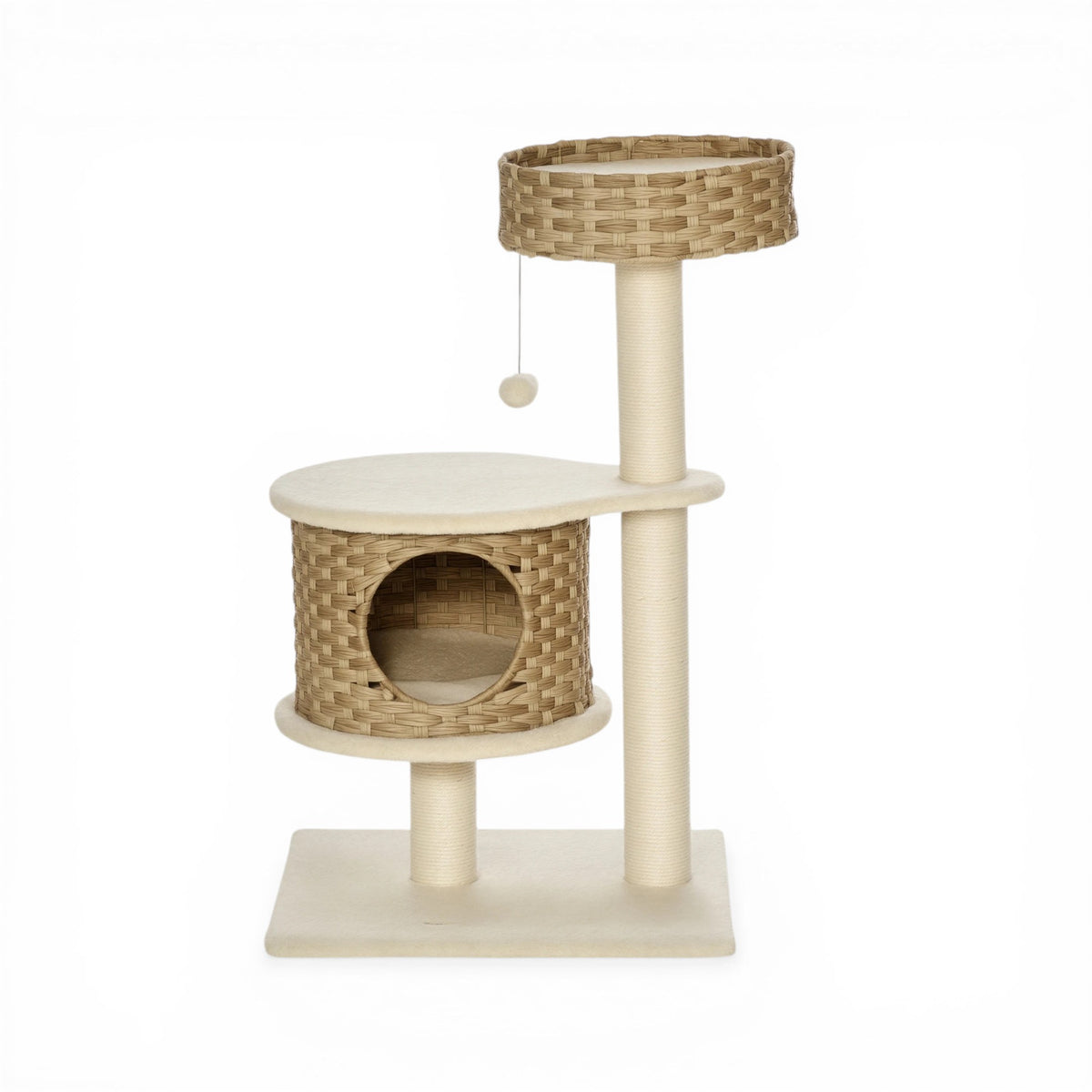 Arbre à Chat en Design Rotin Gorfolino