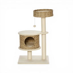 Arbre à Chat en Design Rotin Gorfolino