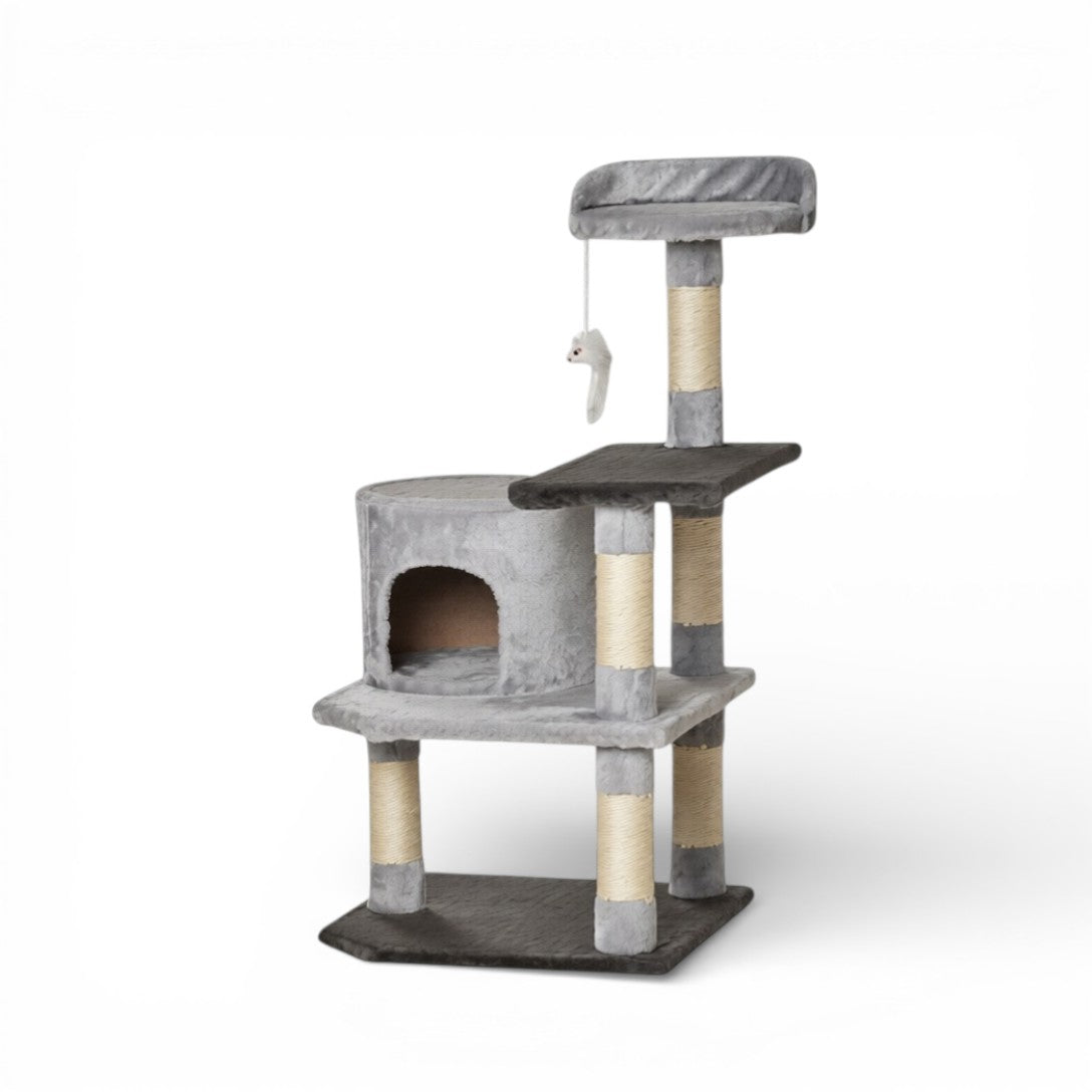 Arbre à Chat 48X48X100 cm Multi-Niveaux avec Niche Design - COSMO