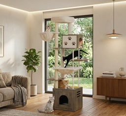 Arbre à Chat en Bois XXL Ruby