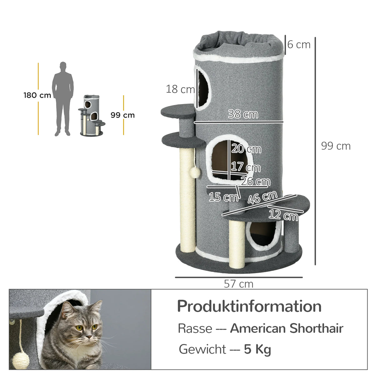 Arbre à Chat Tonneau - BRITISH