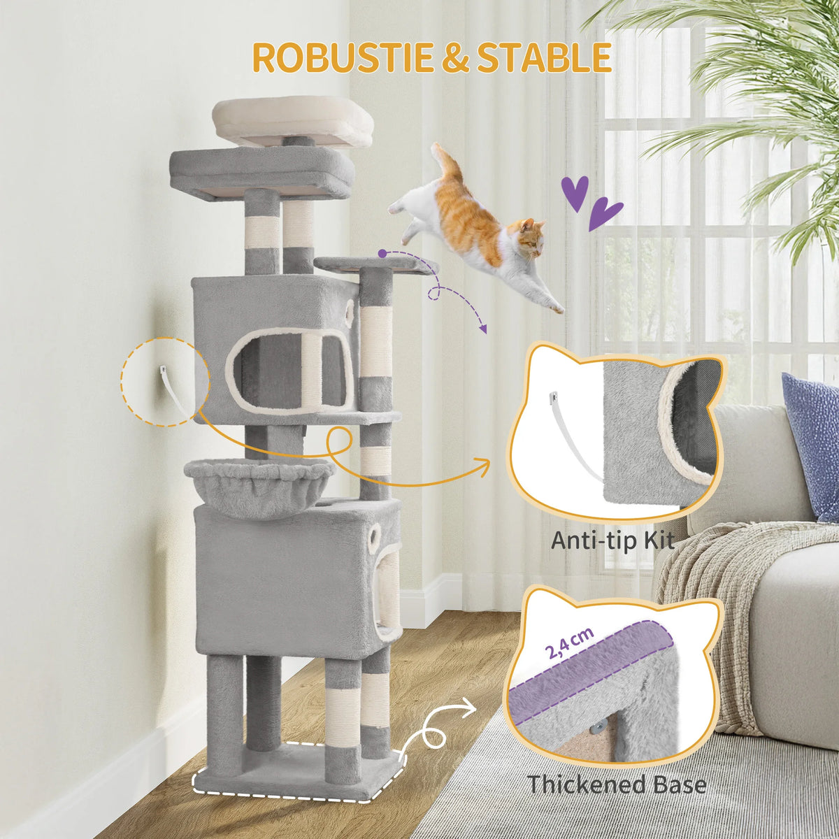 Arbre à XXL 180cm Tour de Jeux - ALDO