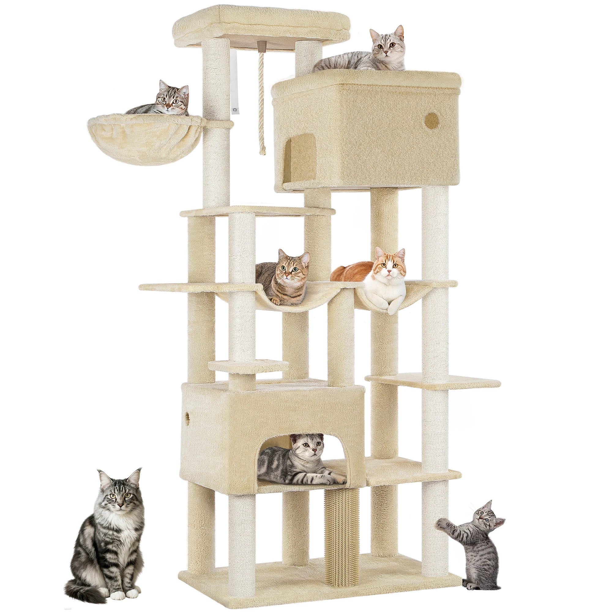 Arbre à Chat Tour XXL 2m Gris - FESTINA