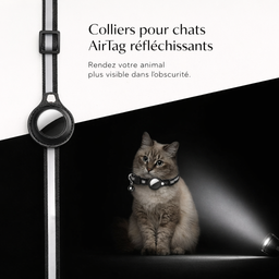 Collier GPS AirTag pour chat Tagloc