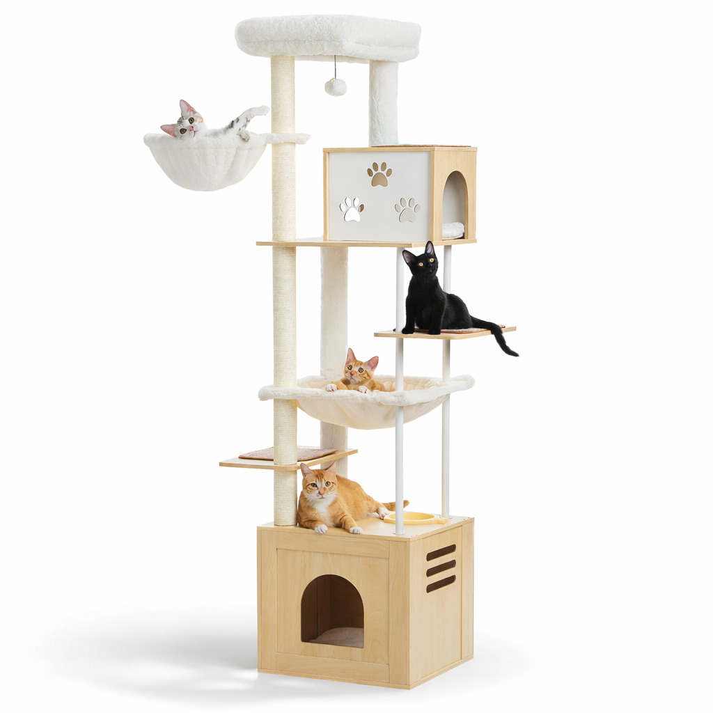 Arbre à Chat en Bois XXL Ruby