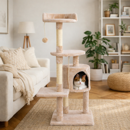 Arbre à Chat Multi-plateforme Beige Silaya