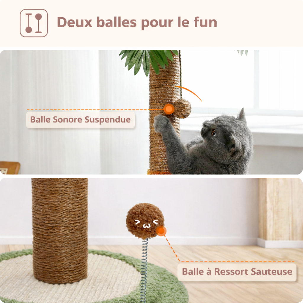 Griffoir pour chat poteau - COCO