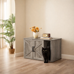 Meuble bac à litière pour chat Finea
