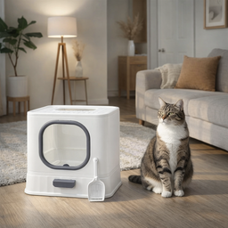 Bac à litière chat fermé Hyeco