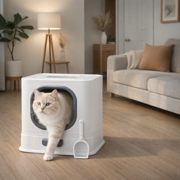 Bac à litière chat fermé Hyeco