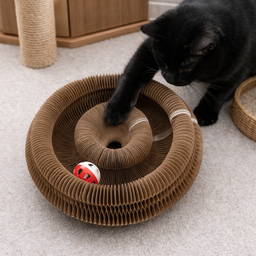 Jouet griffoir pour chat avec balle Pleyro