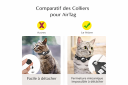 Collier GPS AirTag pour chat Tagloc