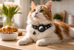 Collier GPS AirTag pour chat Tagloc