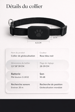 Collier GPS pour chat Cattou