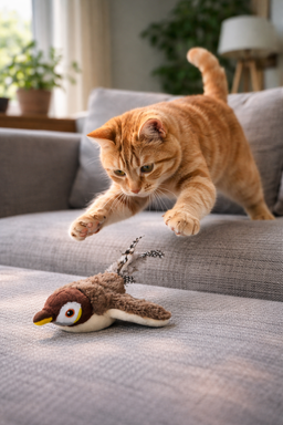 Jouet interactif oiseau pour chat Flycatch