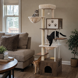 Arbre à Chat en Bois XXL Ruby