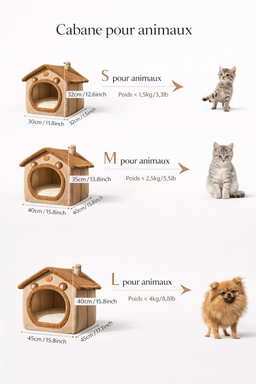 Panier pour chat design Maison Casita