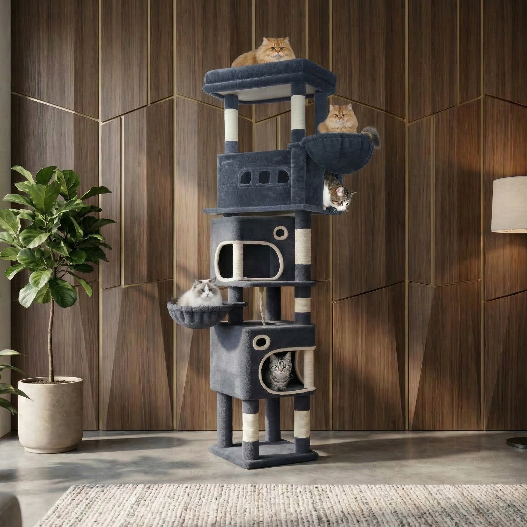 Arbre à chat XXL 210 cm - ARMONIA