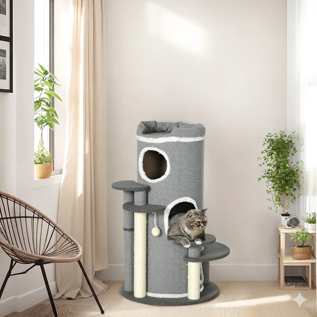 Arbre à Chat Tonneau - BRITISH