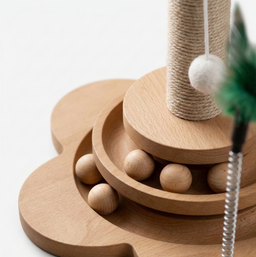 Griffoir Chat en Bois Design Gioga