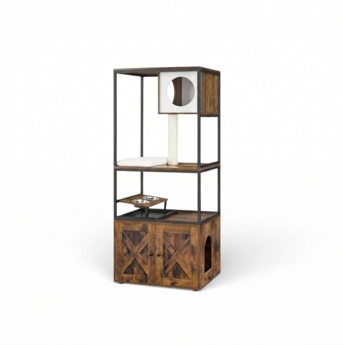 Arbre à Chat Meuble Industriel Multifonction - ALDO