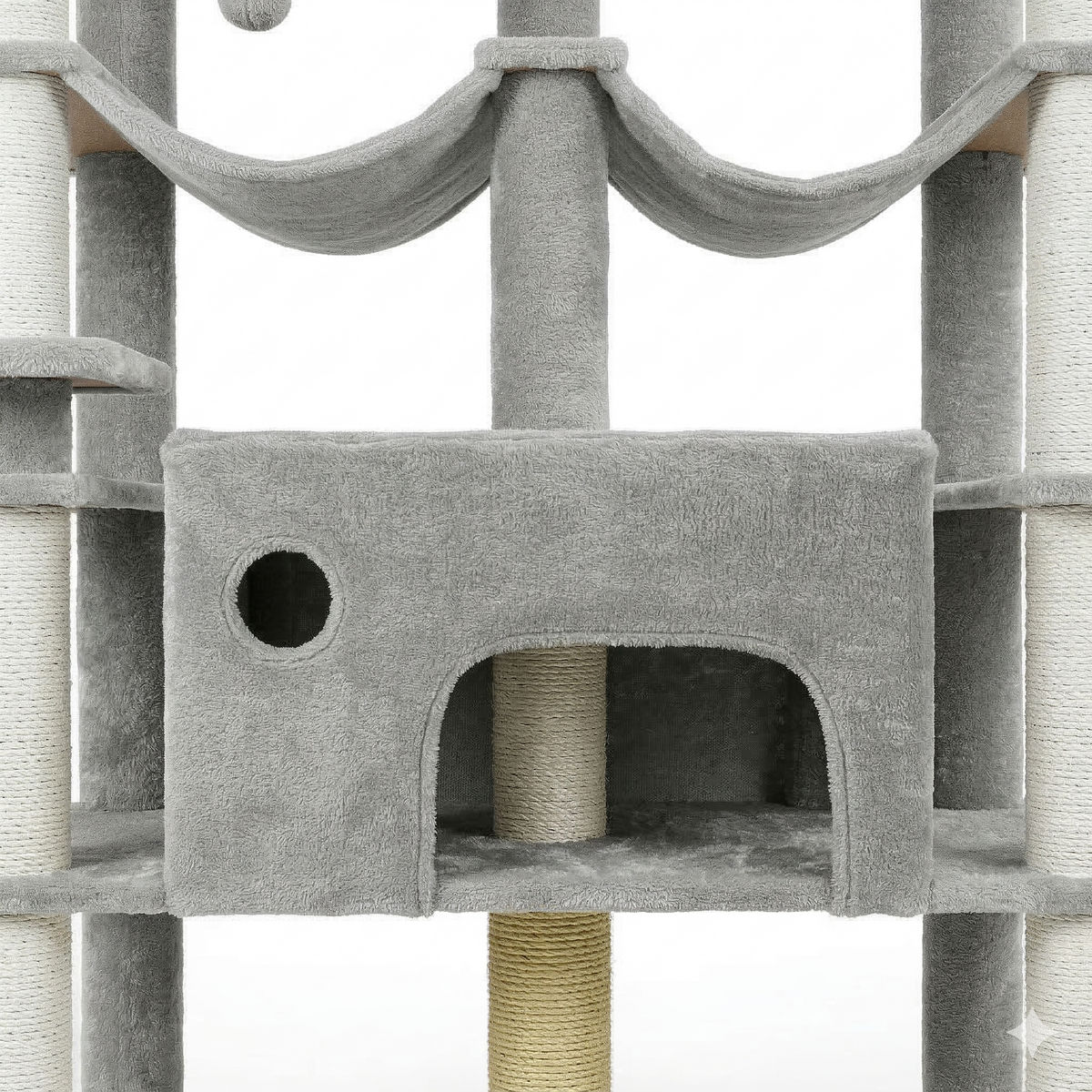 Arbre à Chat Tour XXL 2m Gris - FESTINA