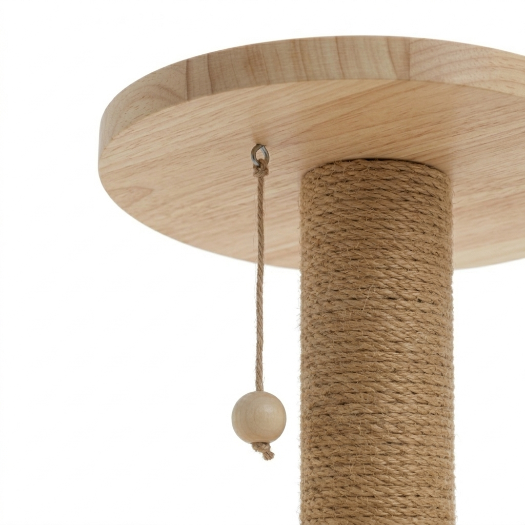 Griffoir Chat en Bois Design – (49cm) - ALPACIA