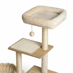 Arbre à Chat Multi Equipement Beige Savoya