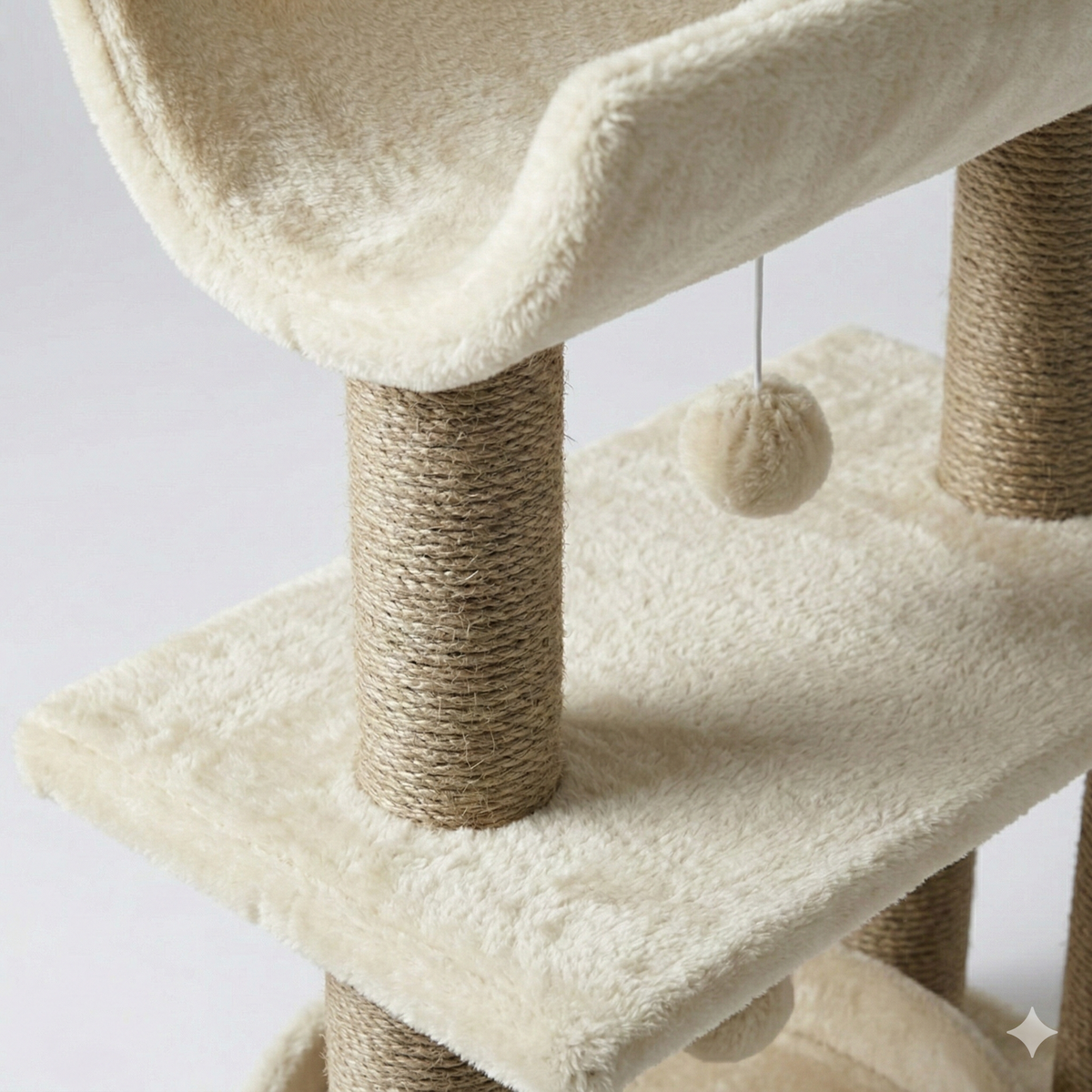 Arbre à Chat Design 76cm Crème - MOKA