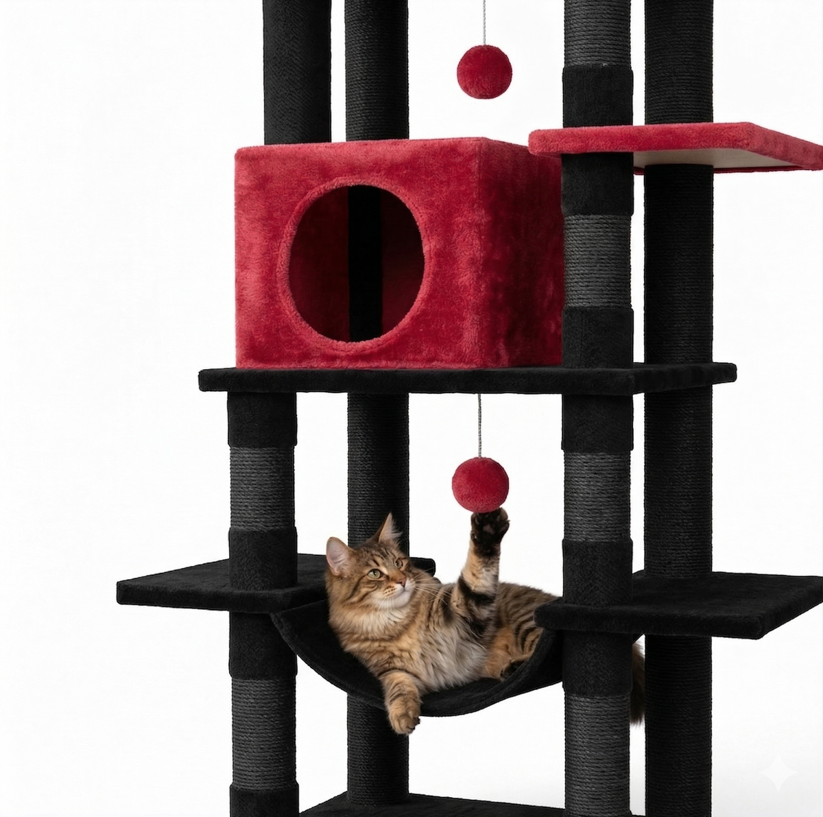 Arbre à Chat XXL Multi-Niveaux - Tour Forteresse FELINDRA