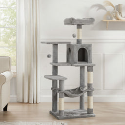 Arbre à chat Multi-Niveaux Gris Bello