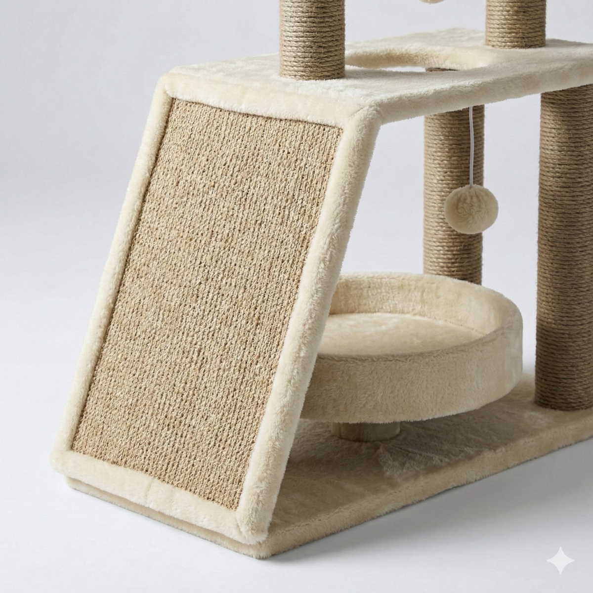 Arbre à Chat Design 76cm Crème - MOKA