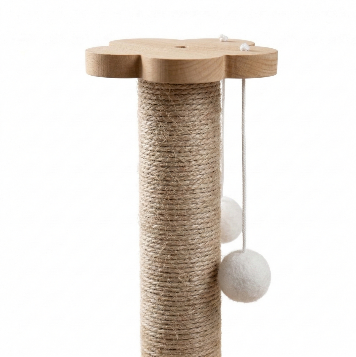 Griffoir Chat en Bois Design - Arbre à Chat avec Circuit de Balles Interactif - GIOGA