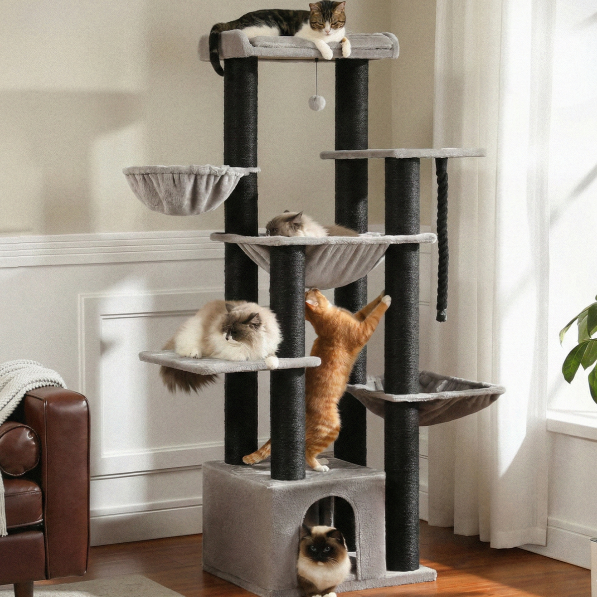 Arbre à Chat XXL 170 cm - MAJESTIC