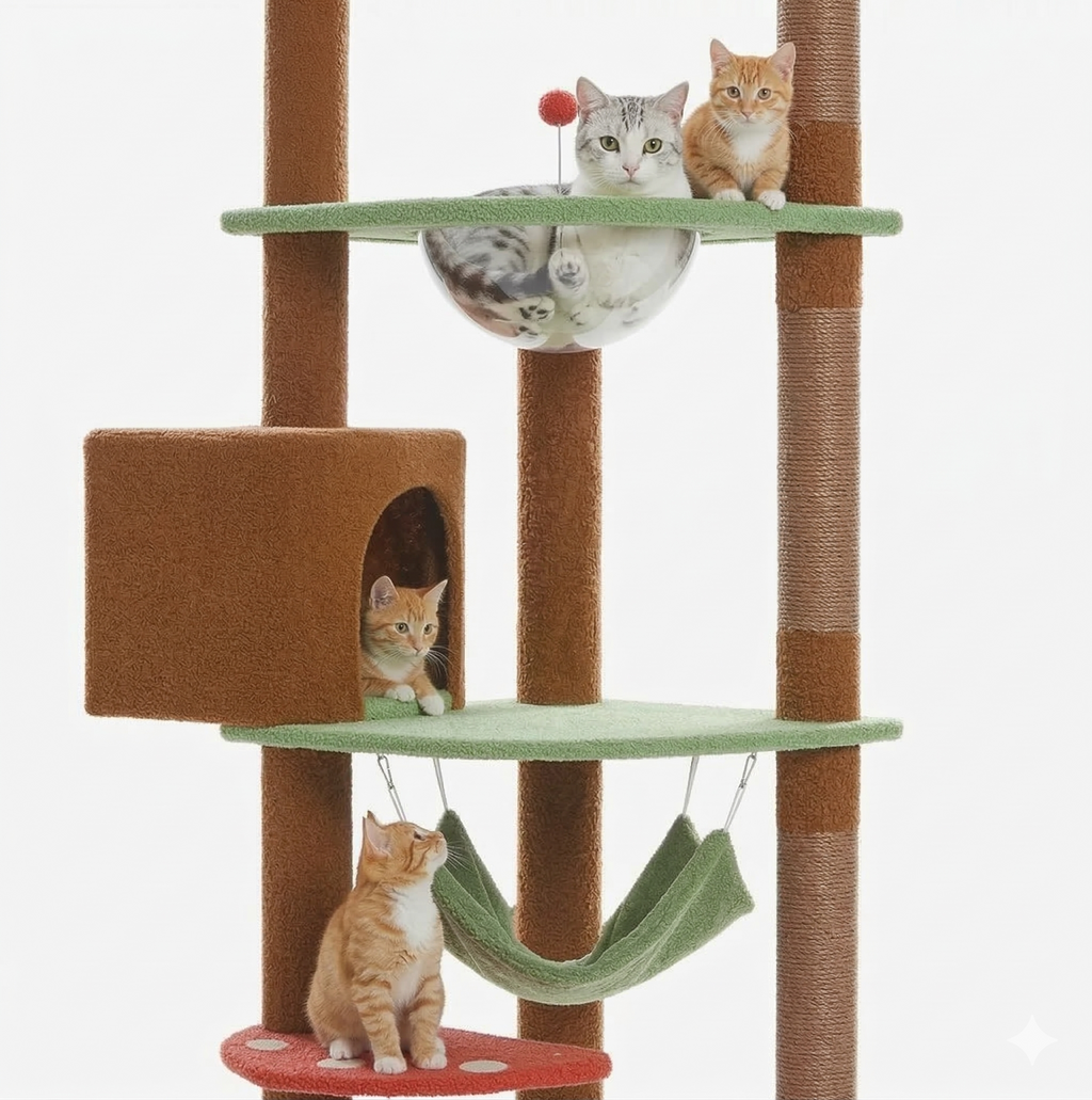 Arbre à Chat XXL du Sol au Plafond  - CATCHAMP