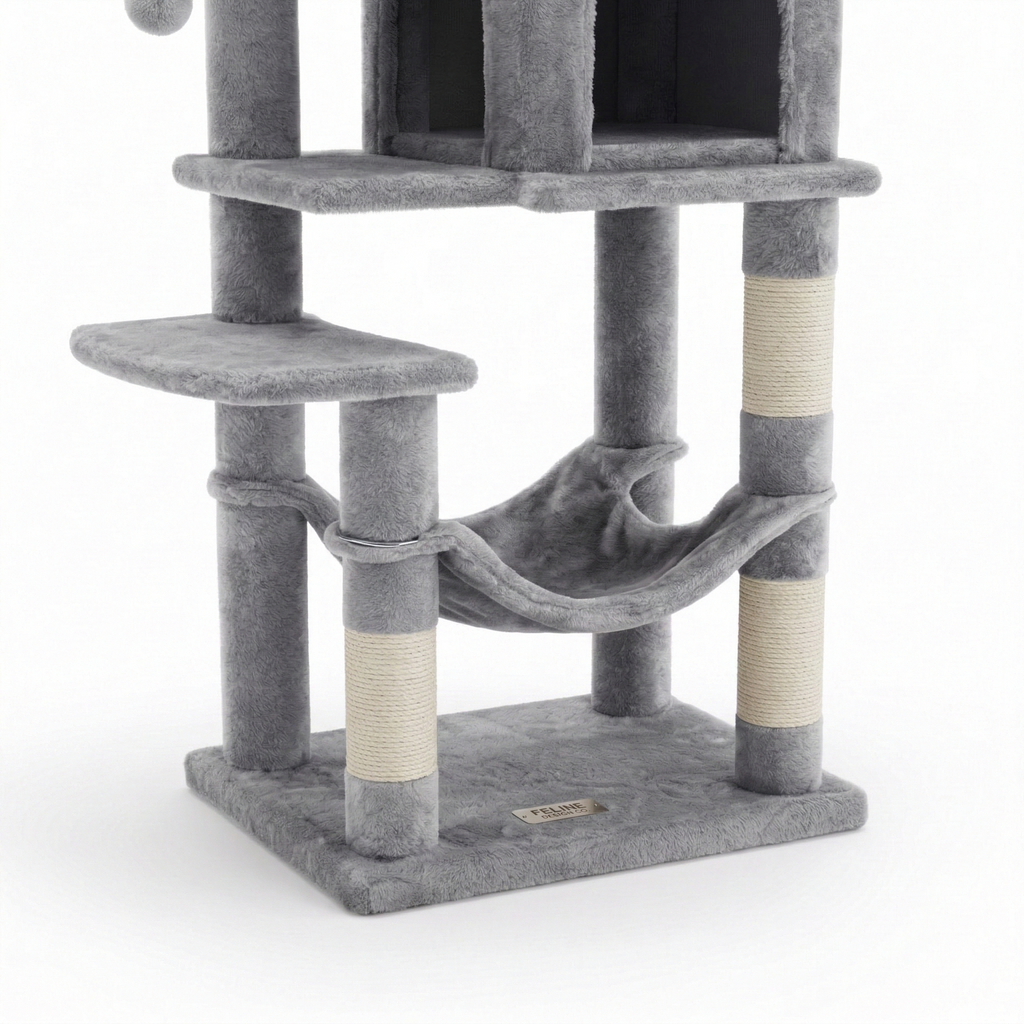 Arbre à chat Multi-Niveaux Gris Bello