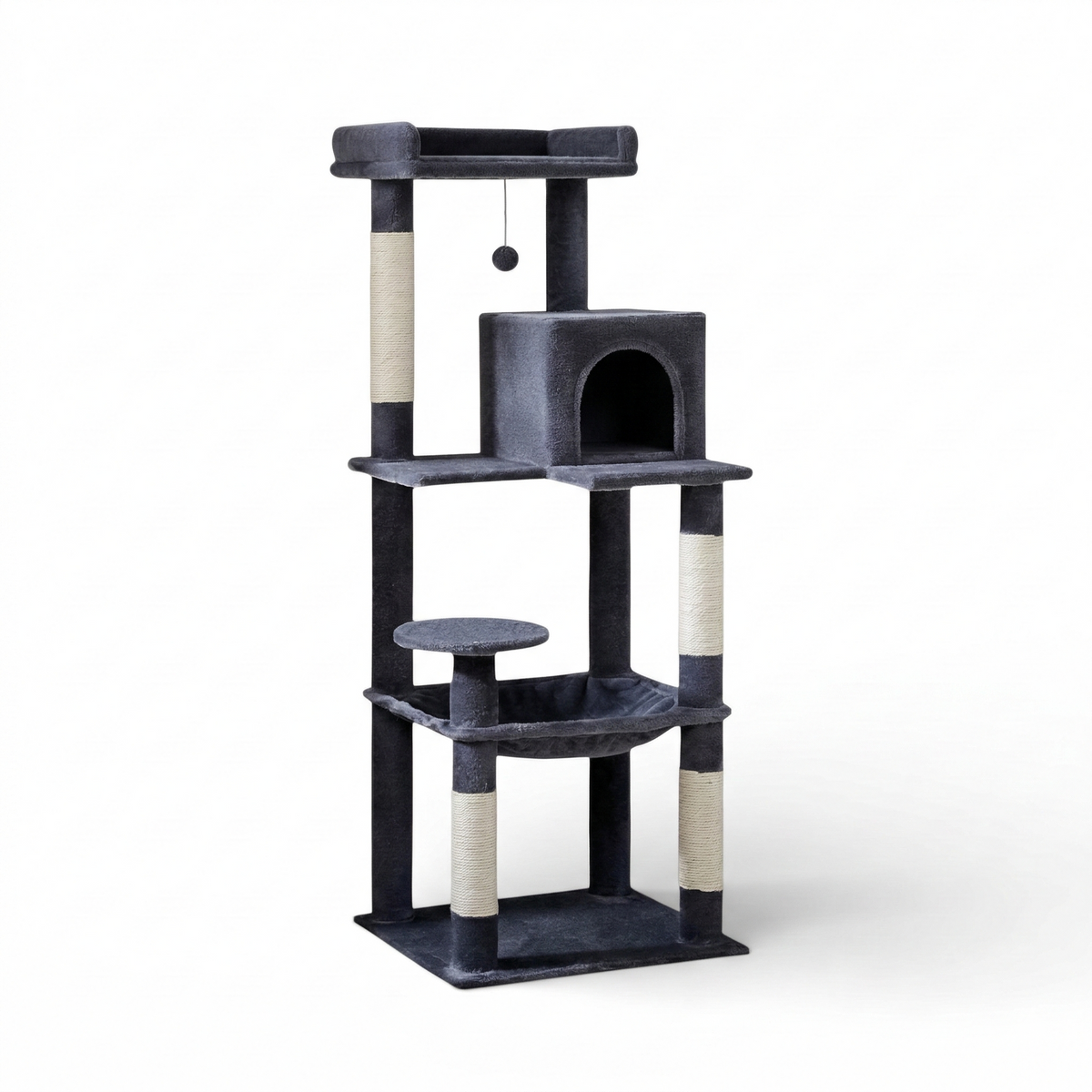 Arbre à Chat Multi-Niveaux avec Hamac et Niche - APACHE