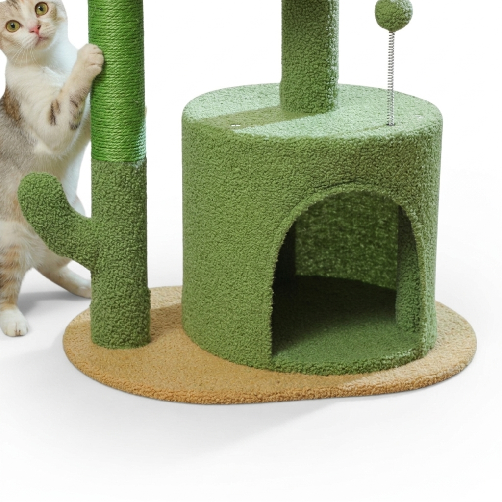 Arbre à Chat Cactus Design 80cm - CATCUSA