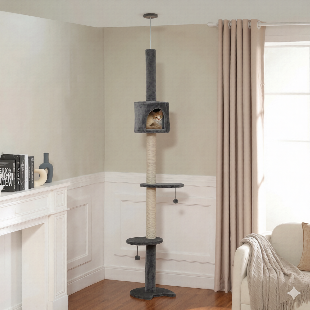 Arbre à chat sol au plafond 217cm- FELIX