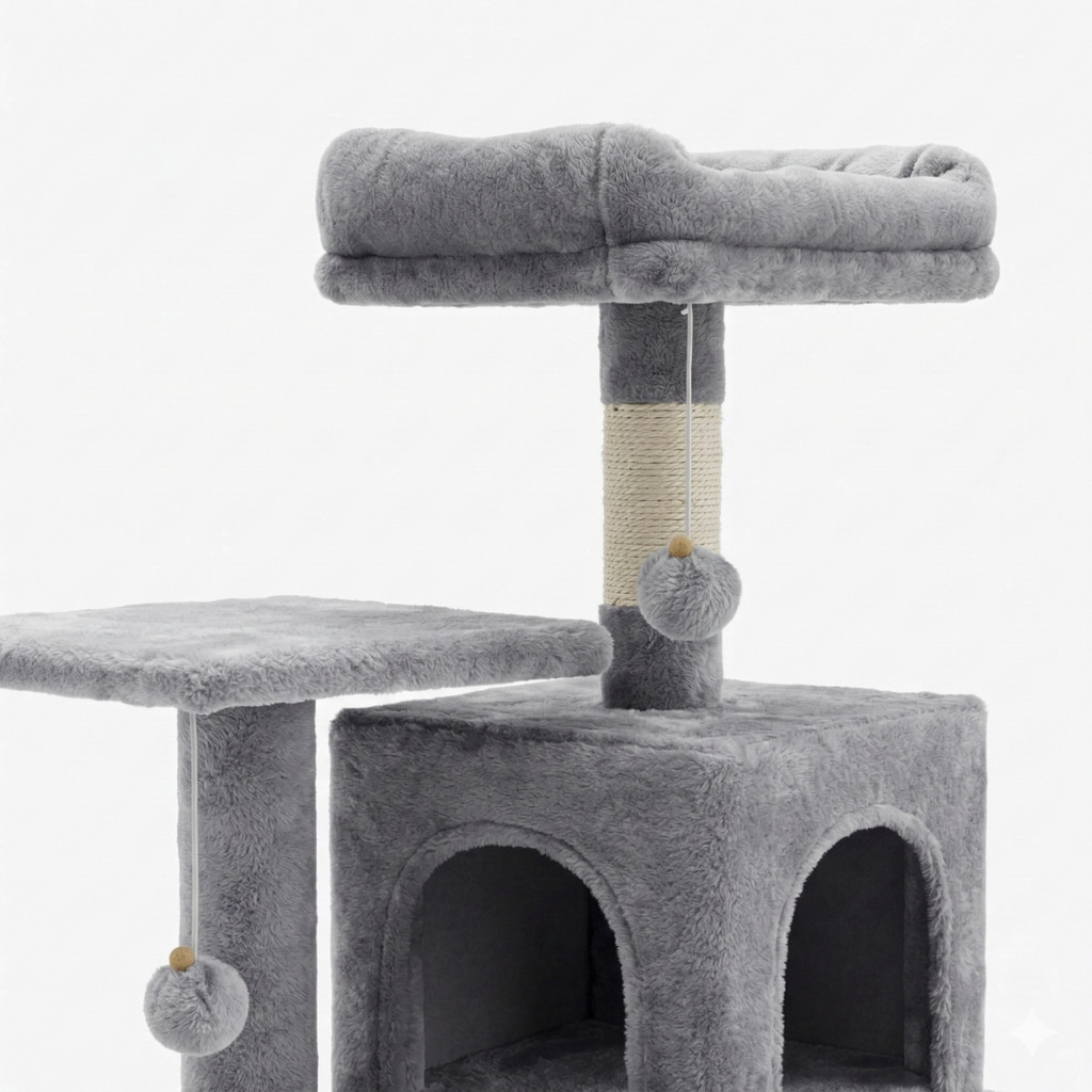 Arbre à chat Multi-Niveaux Gris Bello