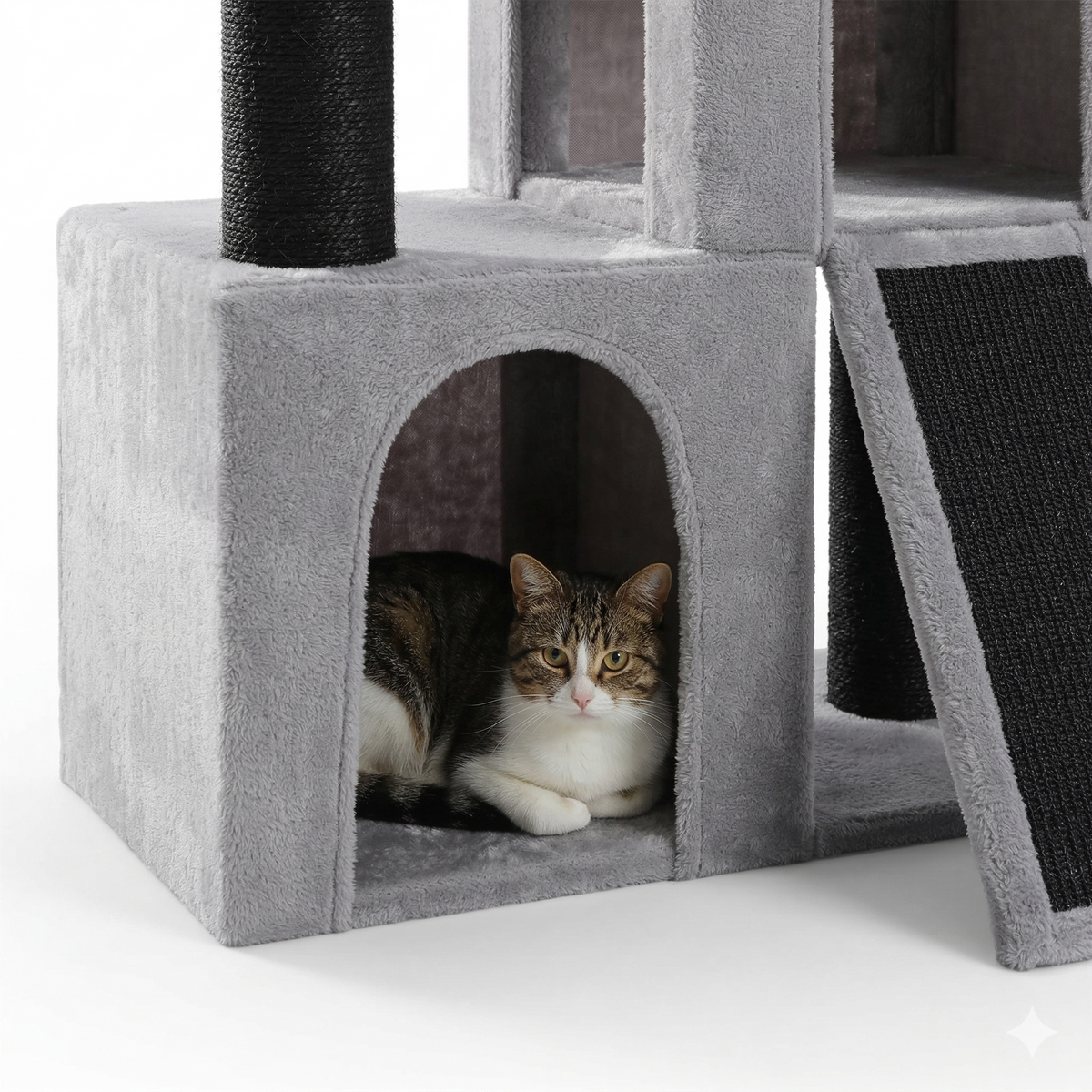 Arbre à Chat Moyen Griffoir Gris - FELIX