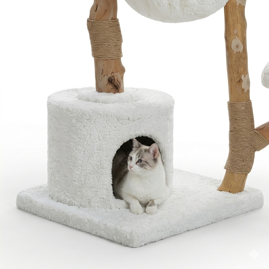 Arbre à Chat Design Bois FIORA DI VITA