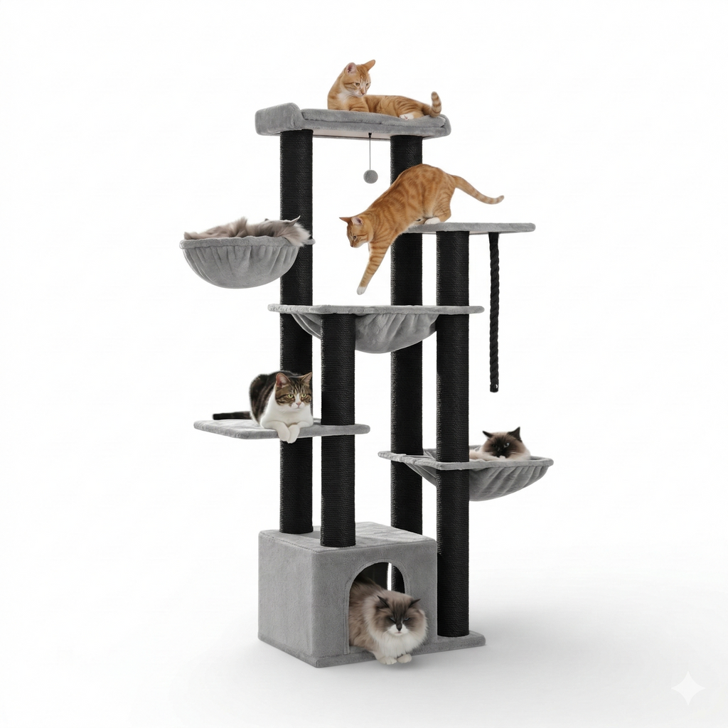 Arbre à Chat XXL 170 cm - MAJESTIC