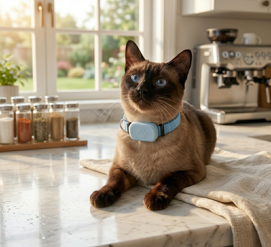 Collier GPS pour chat Cattou