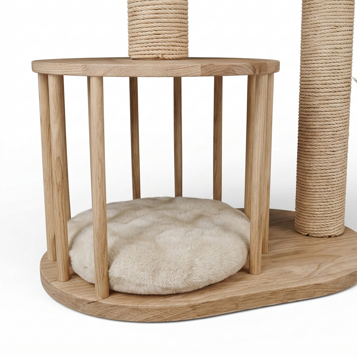Arbre à Chat Design en Bois et Osier - PANIO